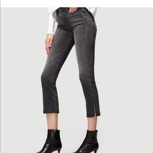 Frame Le High Denim Straight Raw Split Studs